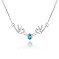 Korean version of small antler necklace diamond small elk clavicle chain simple fashion jewelry wholesalepicture13